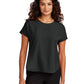 Women's Pocketless Stretch Crepe Crew Top - MM2015 - Deep Black