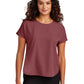 Women's Pocketless Stretch Crepe Crew Top - MM2015 - Rosewood