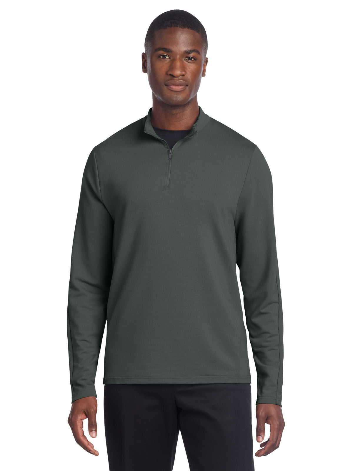 Men's Stretch 1/4-Zip Sweatshirt - MM3010 - Anchor Grey