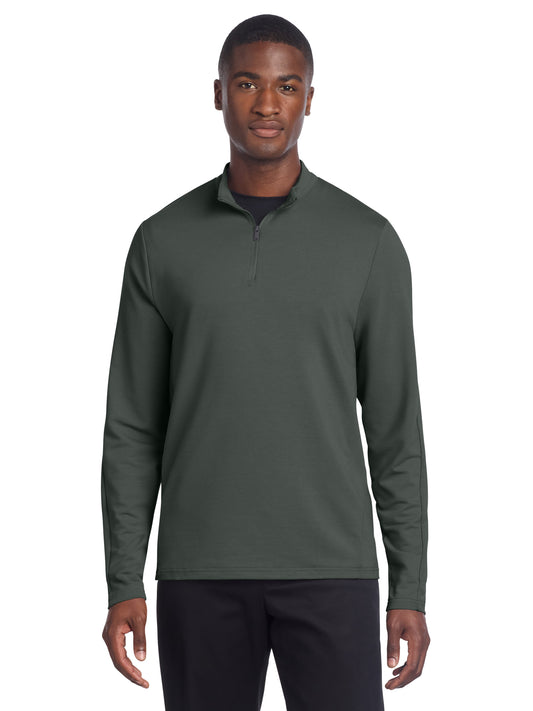 Men's Stretch 1/4-Zip Sweatshirt - MM3010 - Anchor Grey
