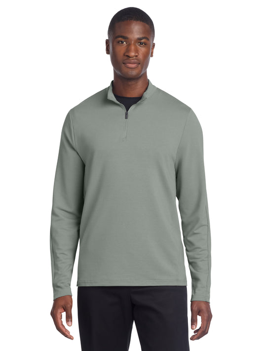 Men's Stretch 1/4-Zip Sweatshirt - MM3010 - Gusty Grey