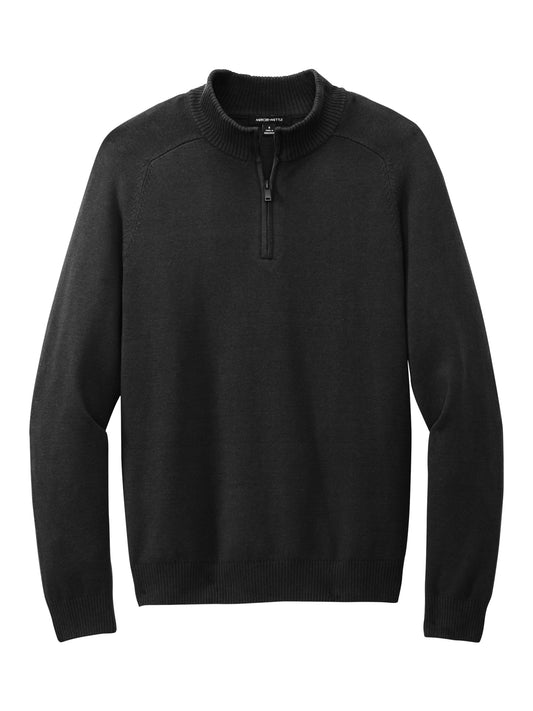 Men's 1/4-Zip Sweater - MM3020 - Deep Black
