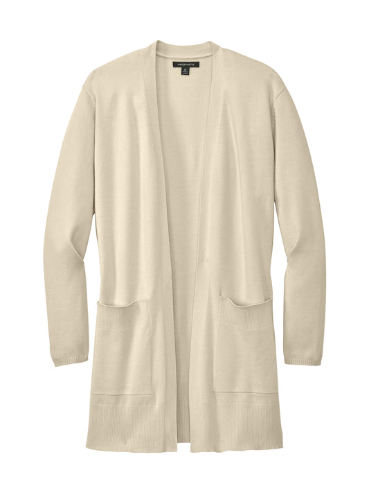 Women's 2-Pocket Open Front Cardigan Sweater - MM3023 - Birch