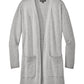 Women's 2-Pocket Open Front Cardigan Sweater - MM3023 - Gusty Grey Heather