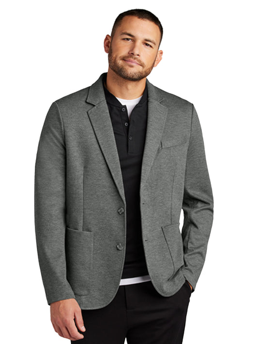 Men's 4-Pocket Knit Blazer - MM3030 - Storm Grey Heather