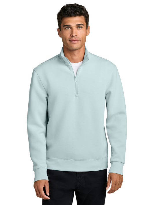 Men's Pocketless Soft Spacer 1/4-Zip Sweatshirt - MM3100 - Celestial Blue
