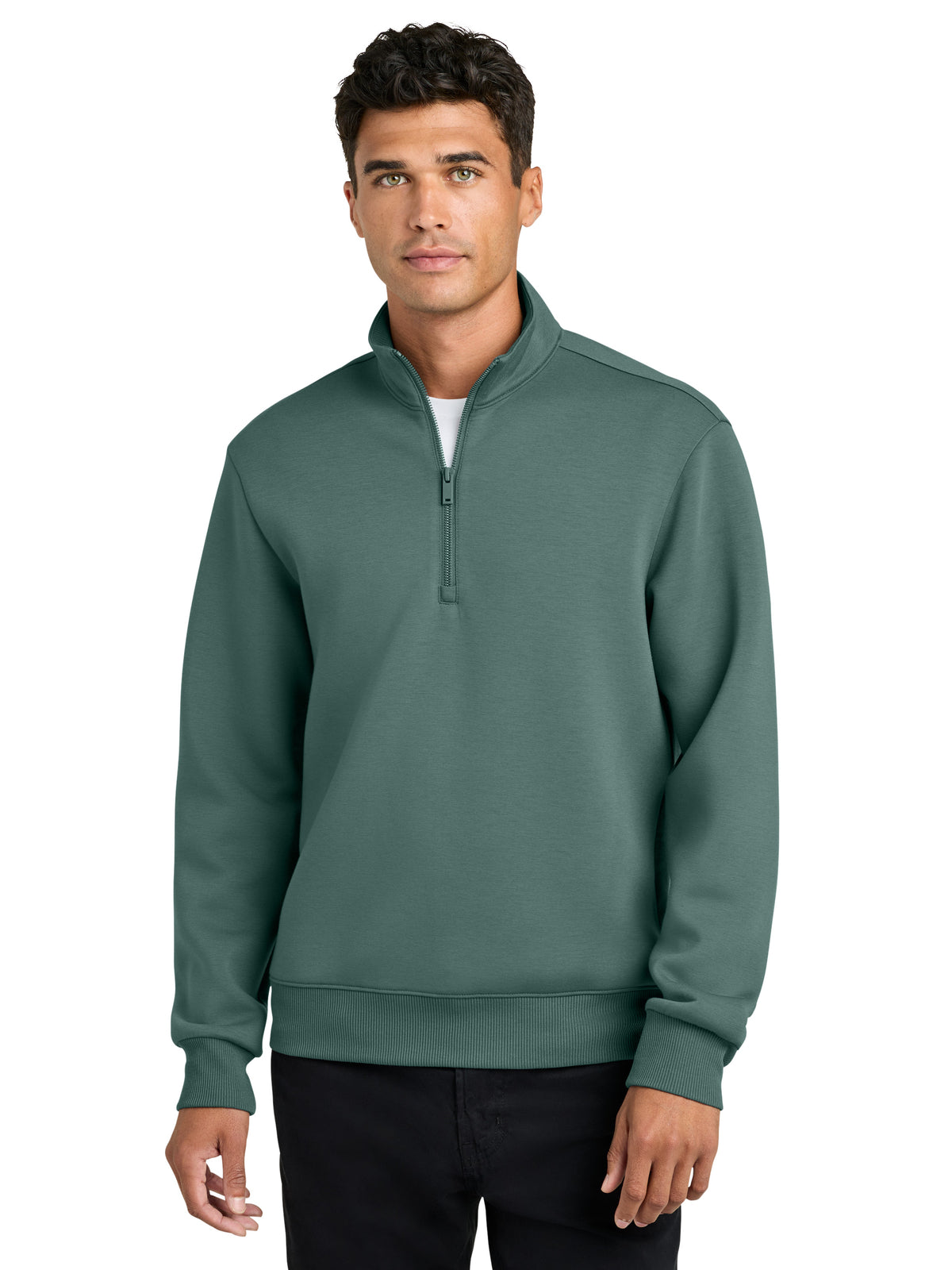 Men's Pocketless Soft Spacer 1/4-Zip Sweatshirt - MM3100 - Silver Pine