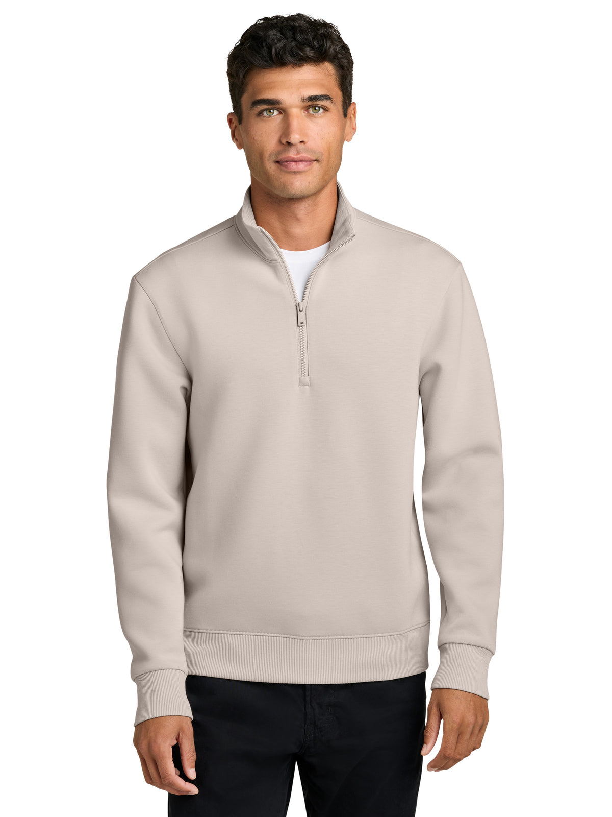 Men's Pocketless Soft Spacer 1/4-Zip Sweatshirt - MM3100 - Warm Quartz