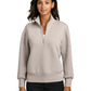 Women's Pocketless Soft Spacer 1/4-Zip Sweatshirt - MM3101 - Warm Quartz