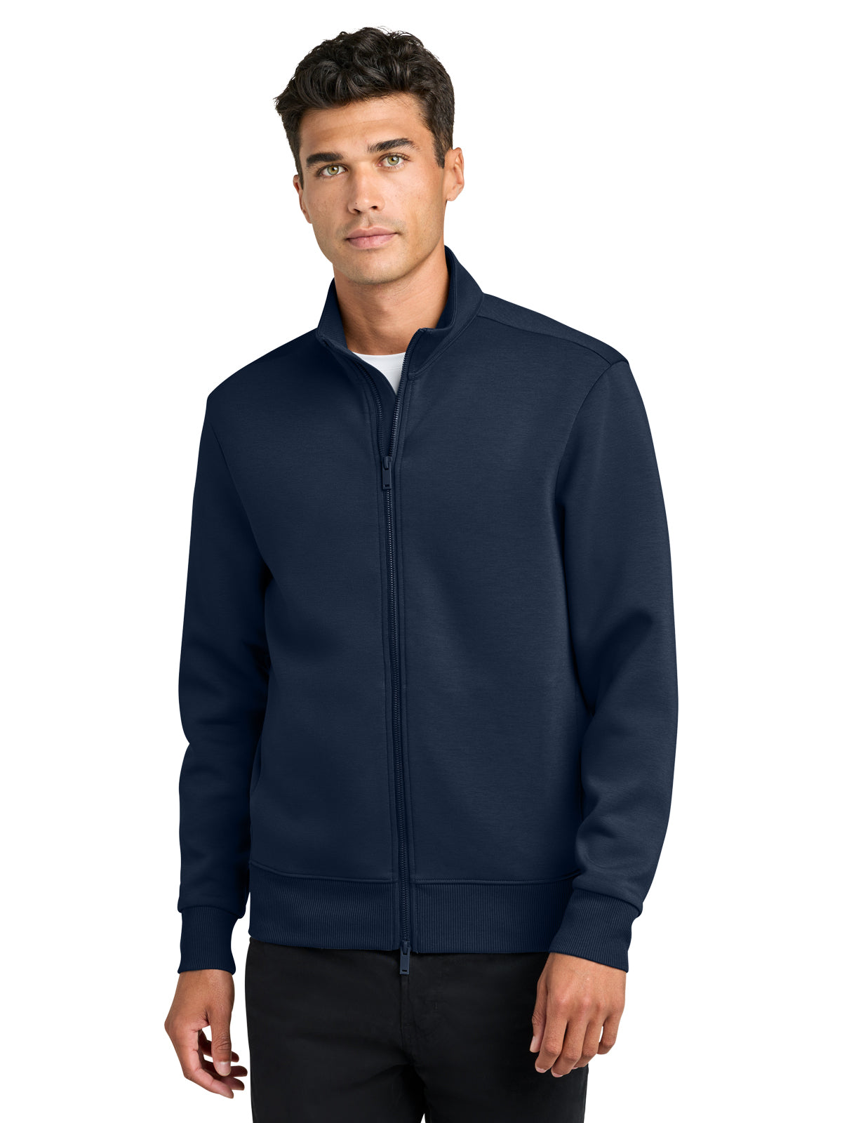 Men's 2-Pocket Soft Spacer Full-Zip Jacket - MM3102 - Night Navy