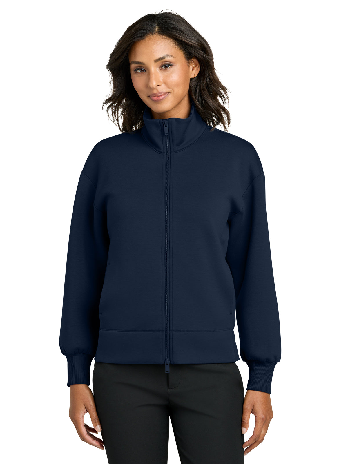 Women's 2-Pocket Soft Spacer Full-Zip Jacket - MM3103 - Night Navy