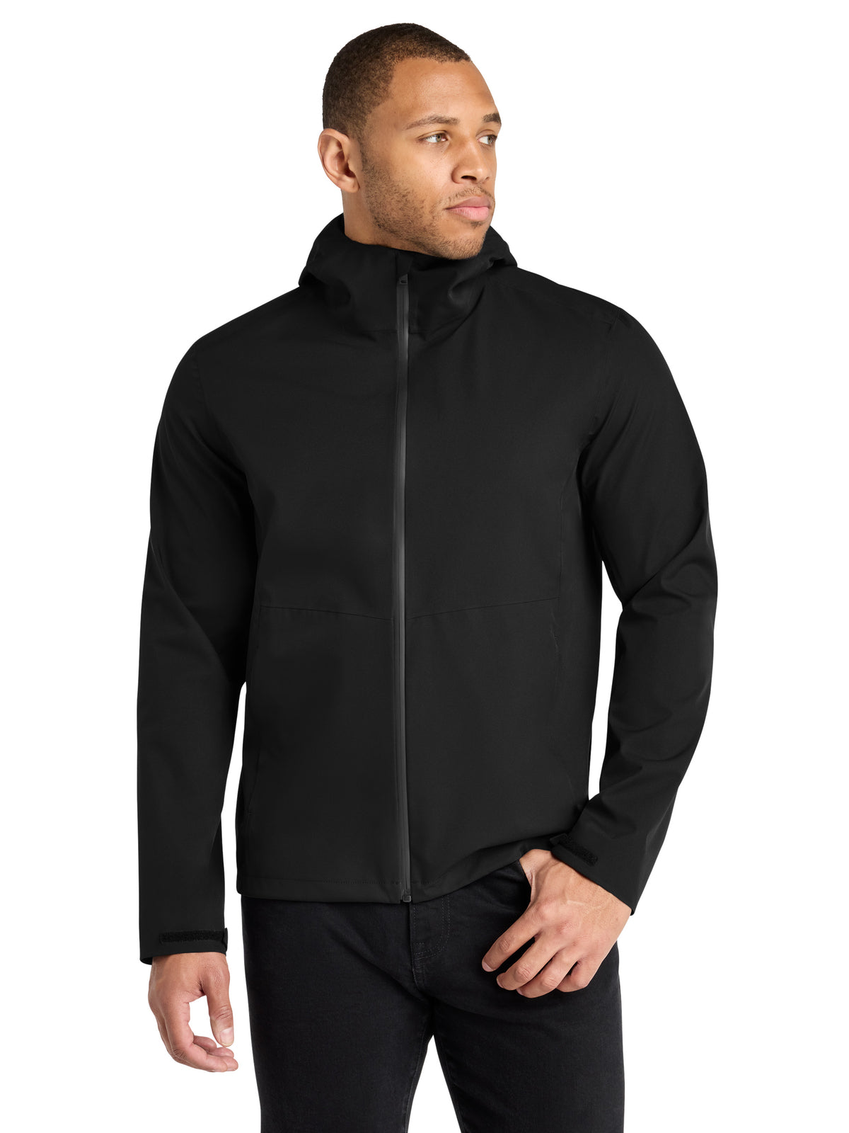 Men's Waterproof Rain Shell Jacket - MM7000 - Deep Black