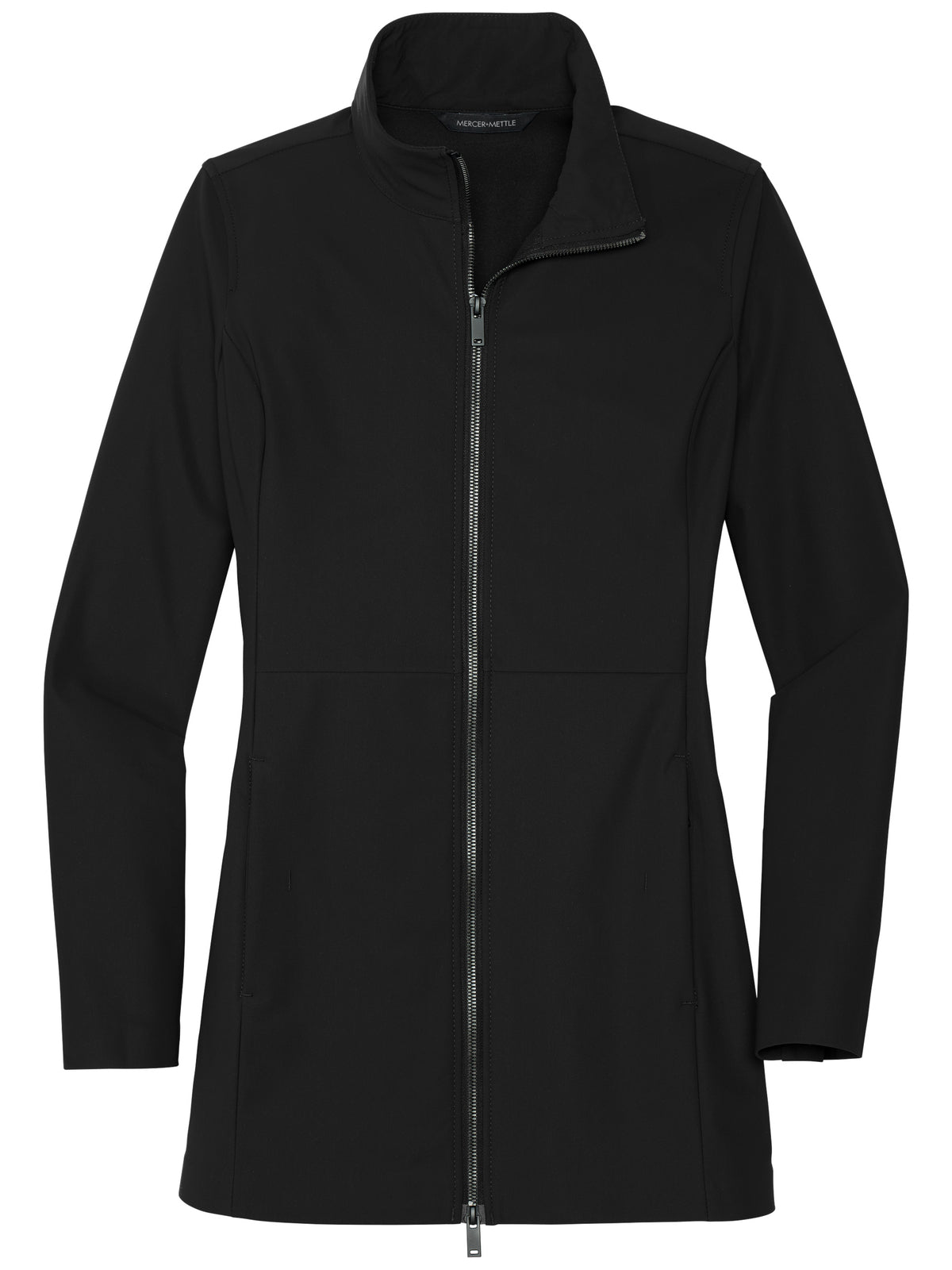 Women's Faille Soft Shell Jacket - MM7101 - Deep Black