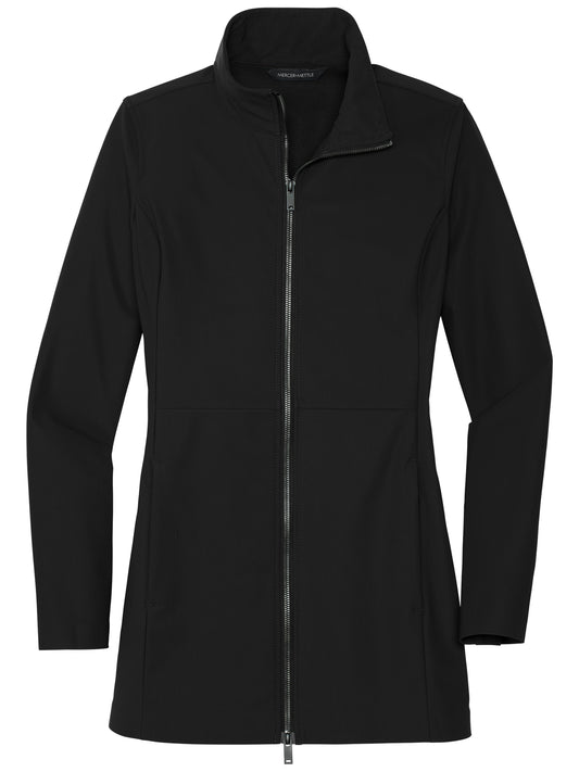 Women's Faille Soft Shell Jacket - MM7101 - Deep Black