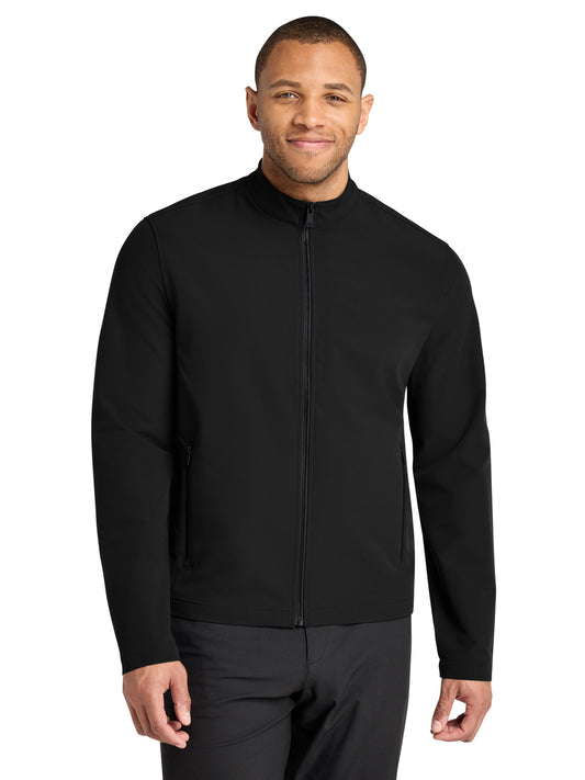 Men's Stretch Soft Shell Jacket - MM7102 - Deep Black