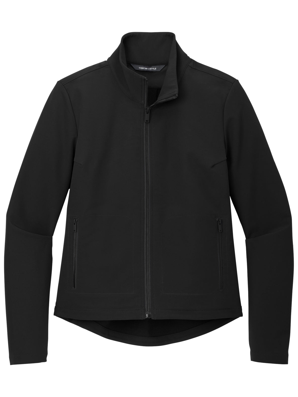 Women's Stretch Soft Shell Jacket - MM7103 - Deep Black
