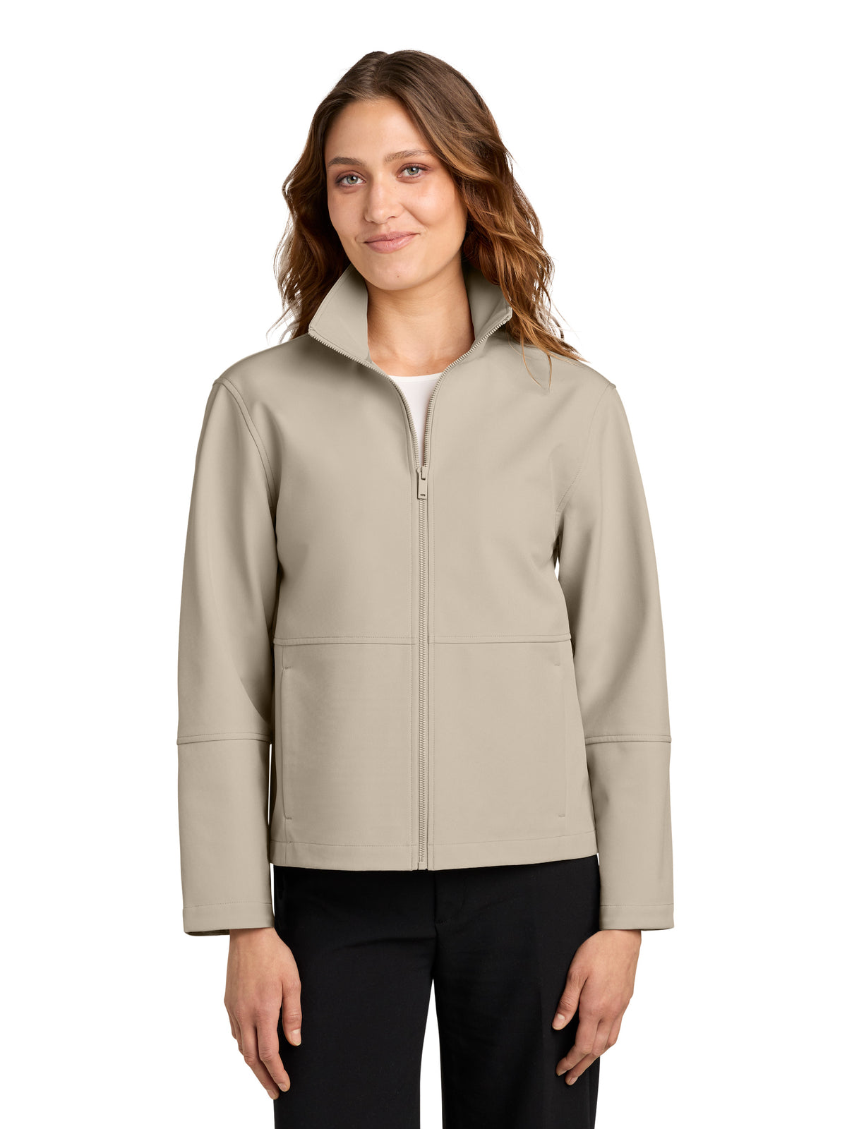 Women's Comfort Soft Shell Jacket - MM7105 - Almond