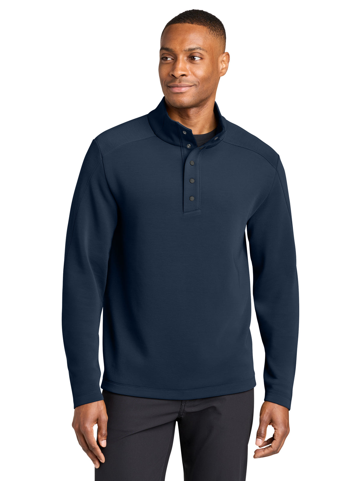Men's Kumo 1/4-Snap Pullover Sweatshirt - MRA220 - Indigo Navy