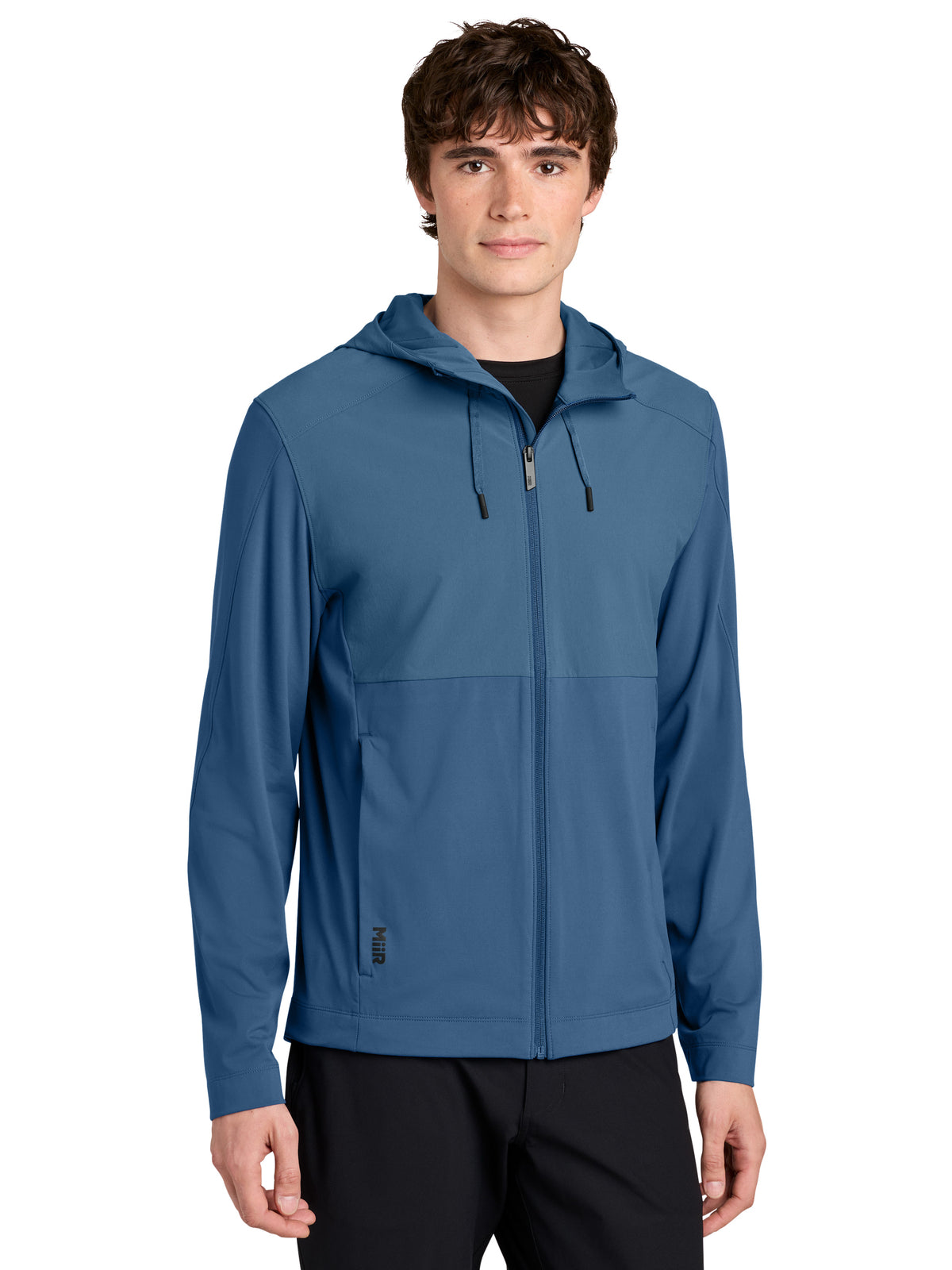 Men's Two-Pocket Kivu Hybrid Full-Zip Hooded Jacket - MRA230 - Deep Lake