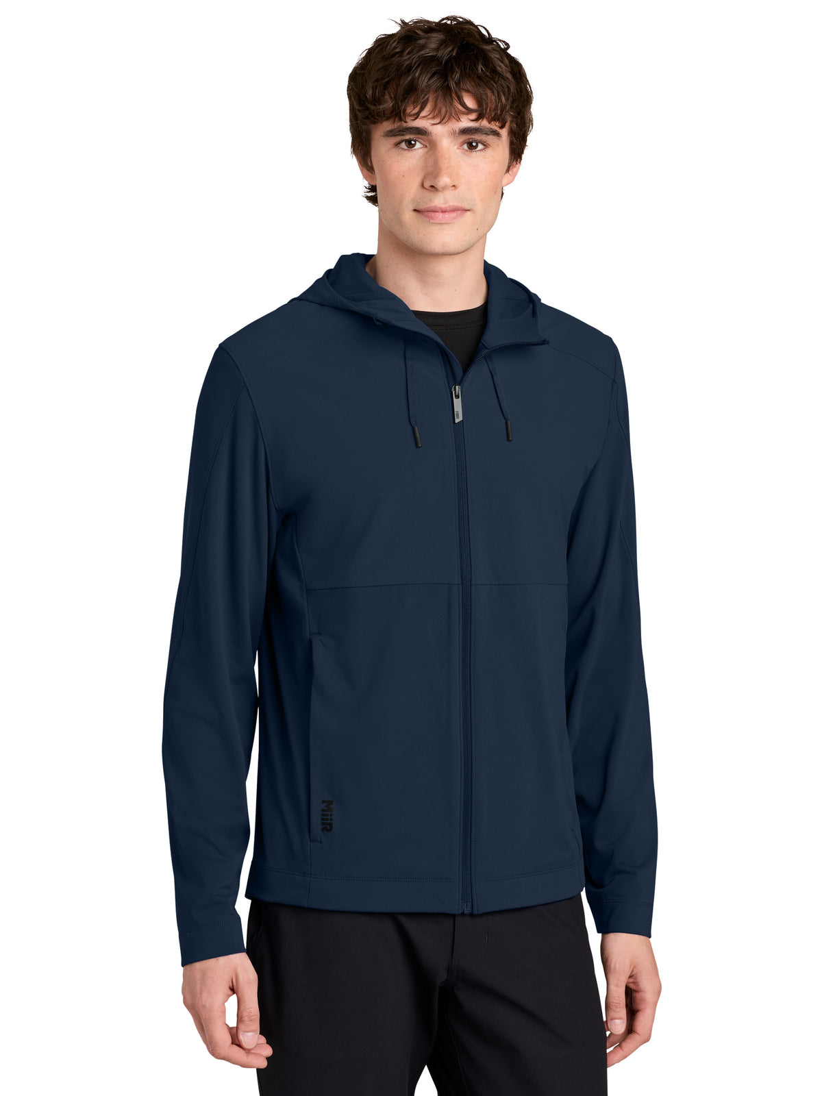 Men's Two-Pocket Kivu Hybrid Full-Zip Hooded Jacket - MRA230 - Indigo Navy