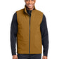 Men's Sashiko Stretch Puffy Vest - MRA442 - Amber Haze