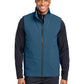 Men's Sashiko Stretch Puffy Vest - MRA442 - Deep Lake