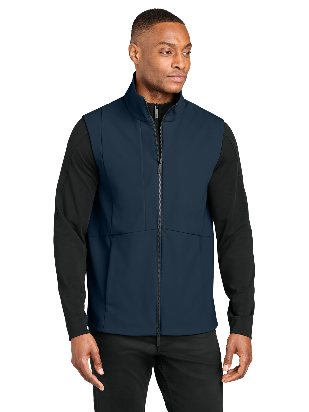 Men's Nozawa Soft Shell Vest - MRA472 - Indigo Navy