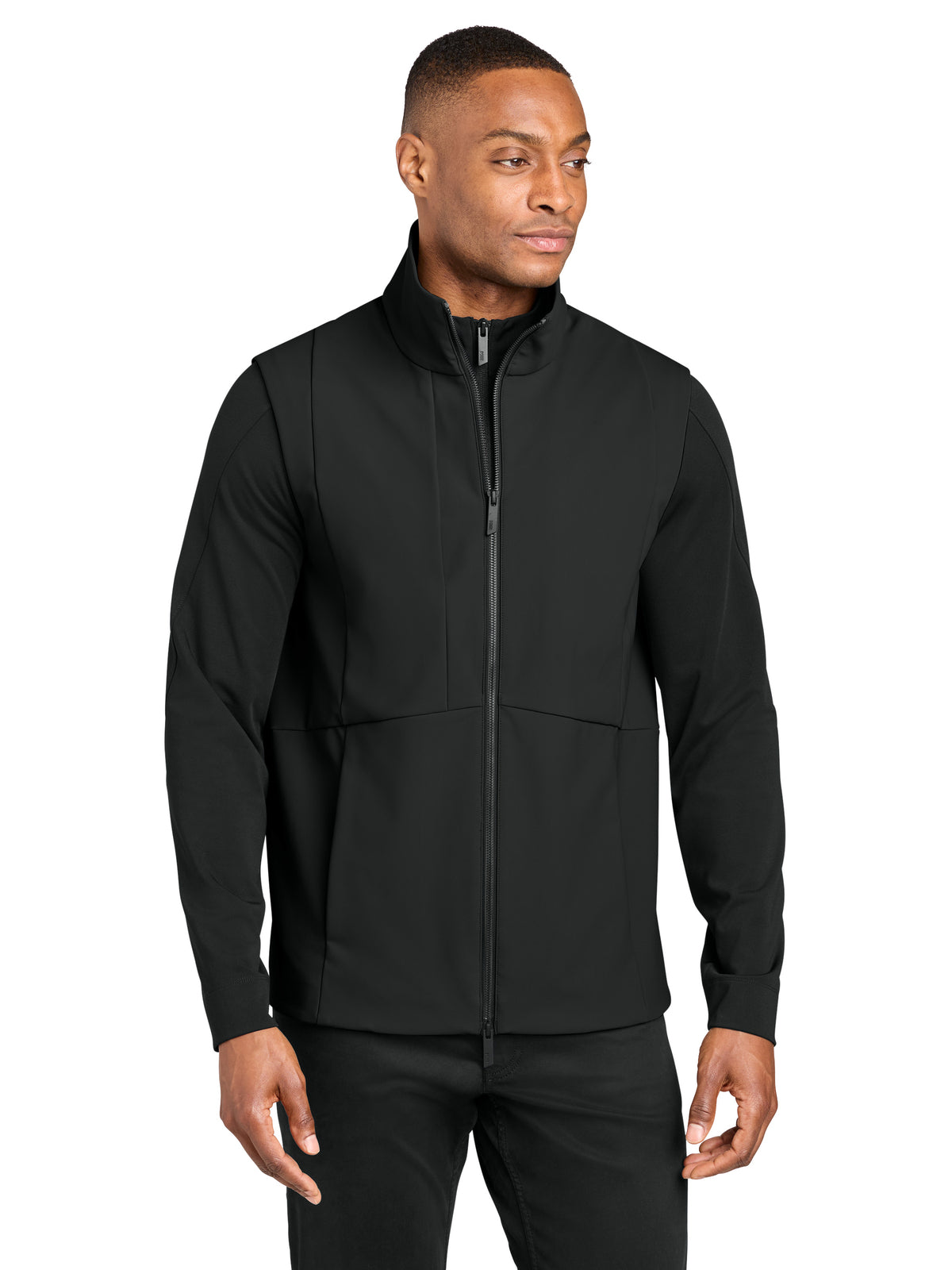 Men's Nozawa Soft Shell Vest - MRA472 - Pitch Black