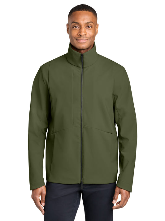 Men's Nozawa Full-Zip Soft Shell Jacket - MRA474 - Forest Moss