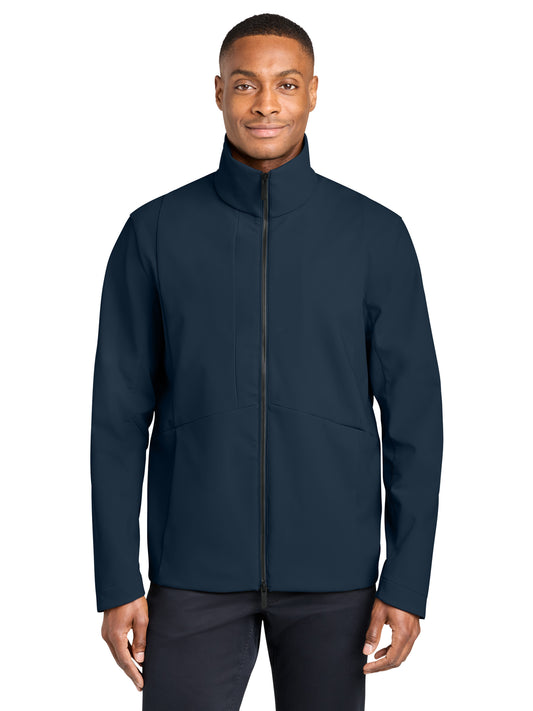 Men's Nozawa Full-Zip Soft Shell Jacket - MRA474 - Indigo Navy