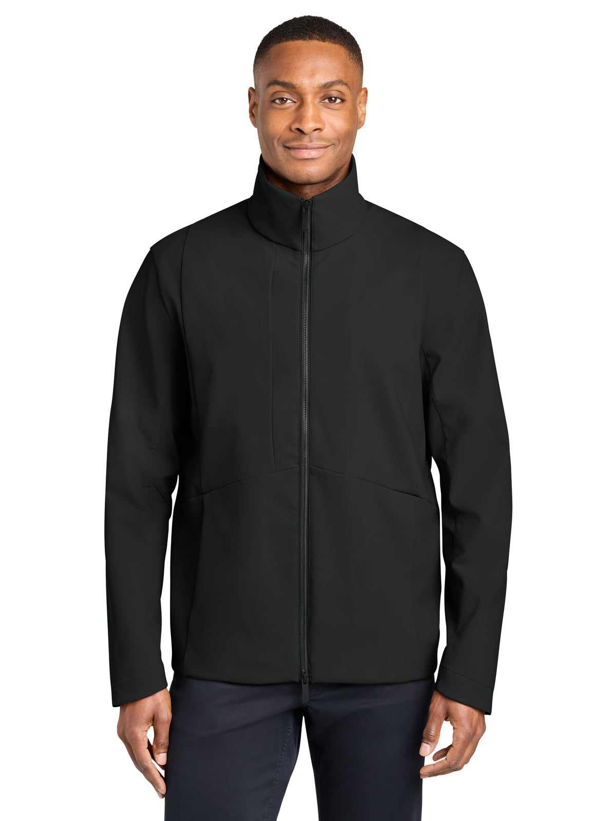 Men's Nozawa Full-Zip Soft Shell Jacket - MRA474 - Pitch Black