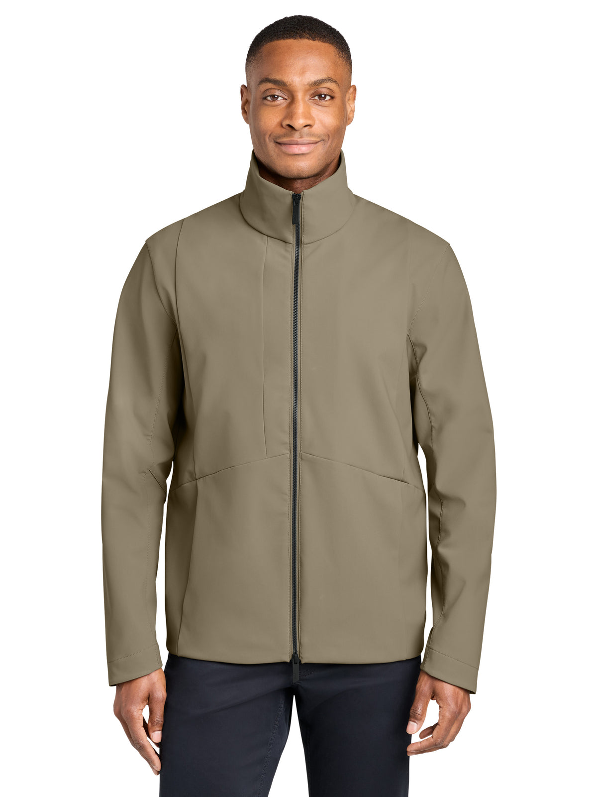 Men's Nozawa Full-Zip Soft Shell Jacket - MRA474 - Truffle
