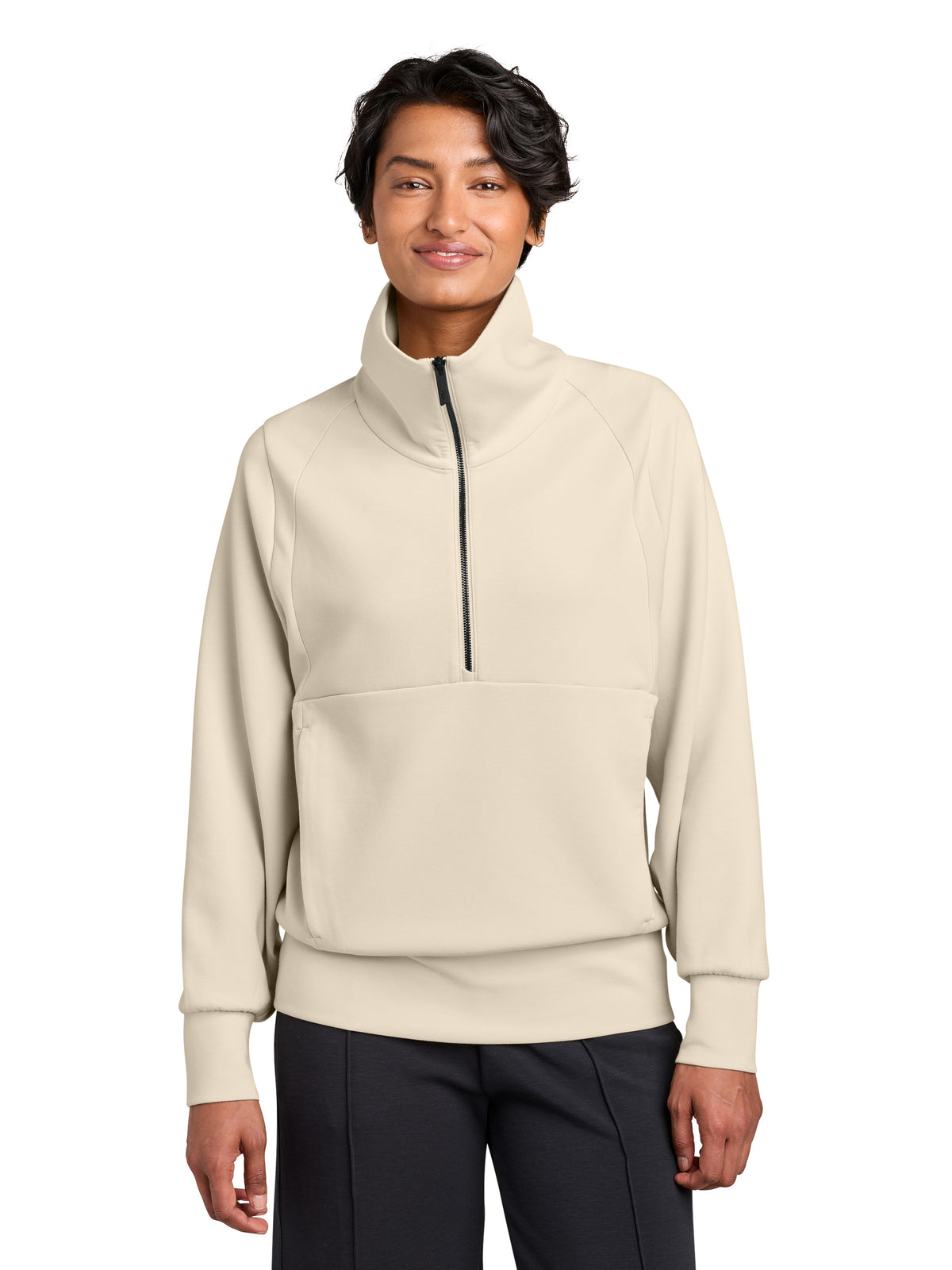 Women's Kumo 1/4-Zip Pullover Sweatshirt - MRAW221 - Alabaster