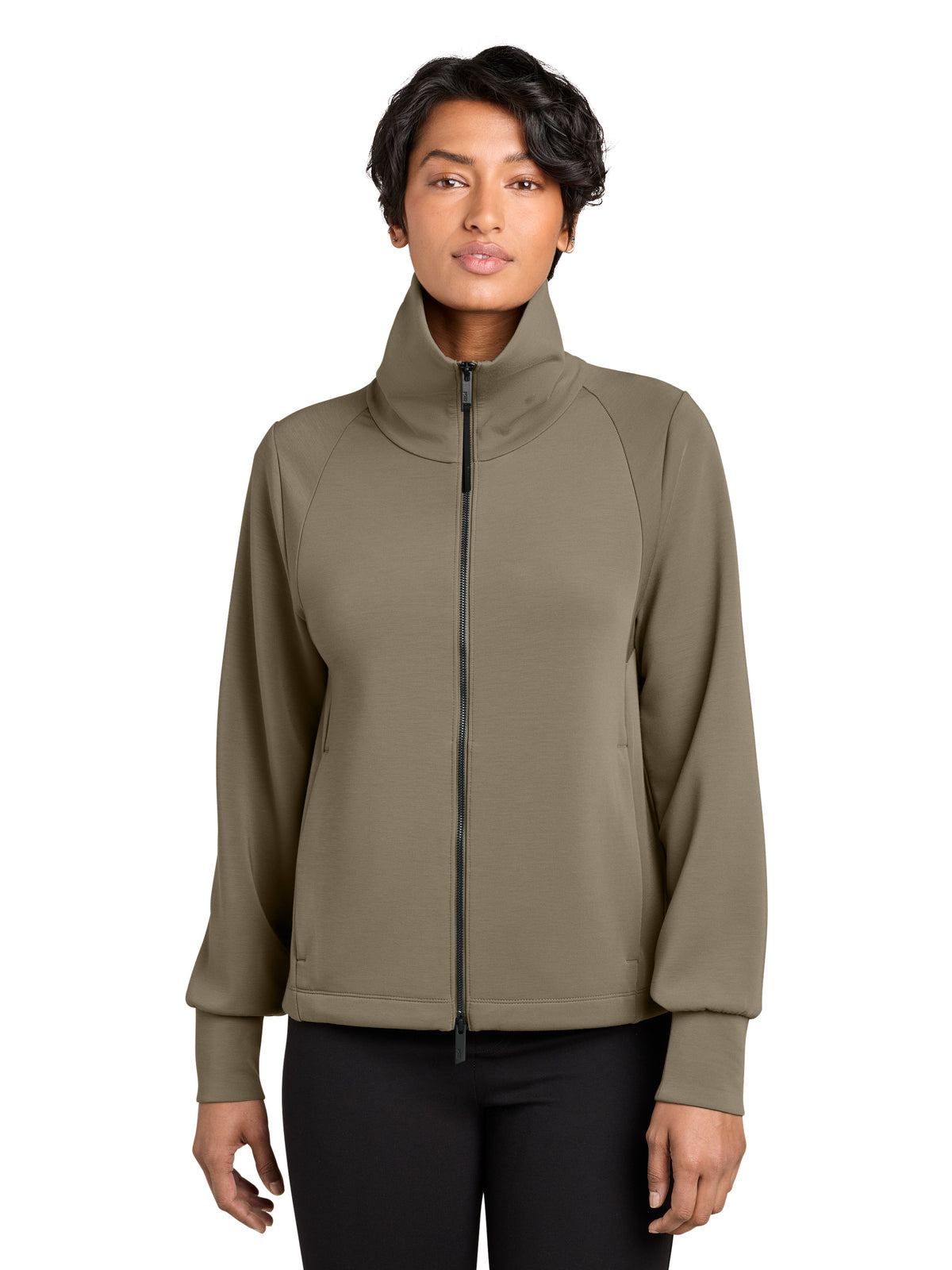 Women's Two-Pocket Kumo Full-Zip Jacket - MRAW222 - Truffle