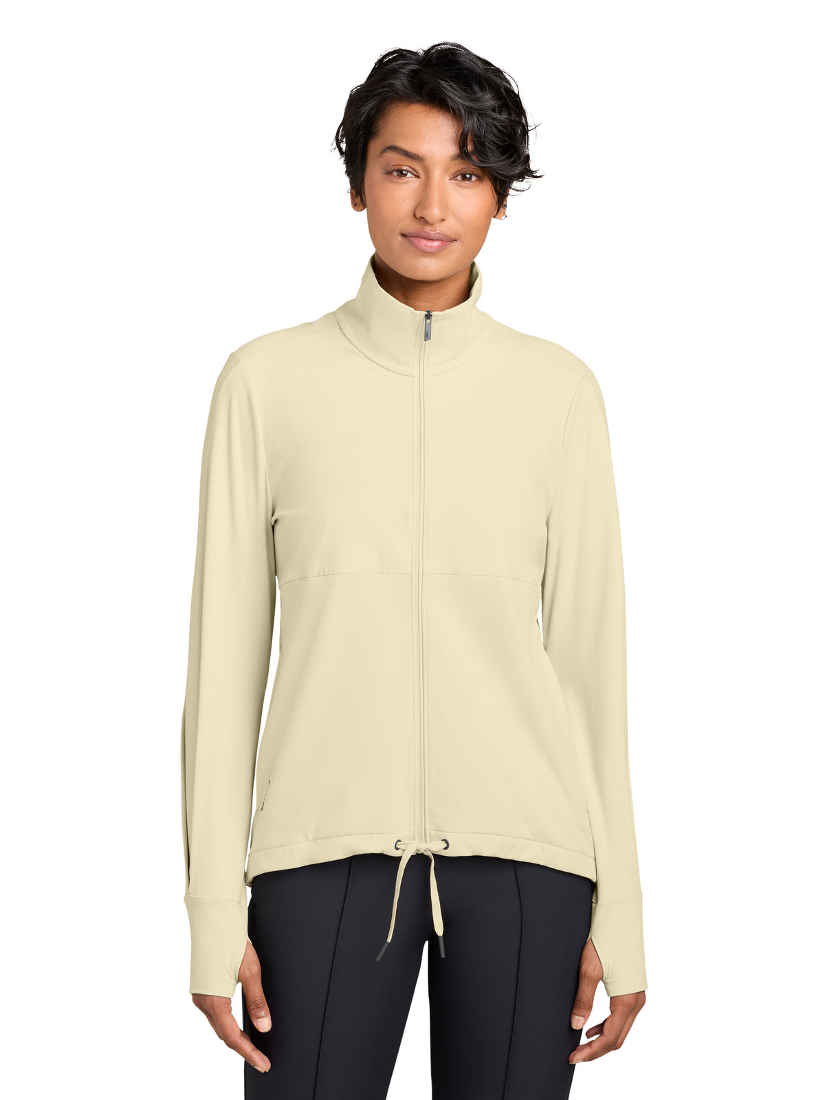 Women's Two-Pocket Kivu Hybrid Full-Zip Jacket - MRAW231 - Alabaster