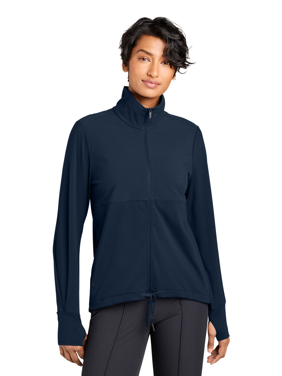 Women's Two-Pocket Kivu Hybrid Full-Zip Jacket - MRAW231 - Indigo Navy