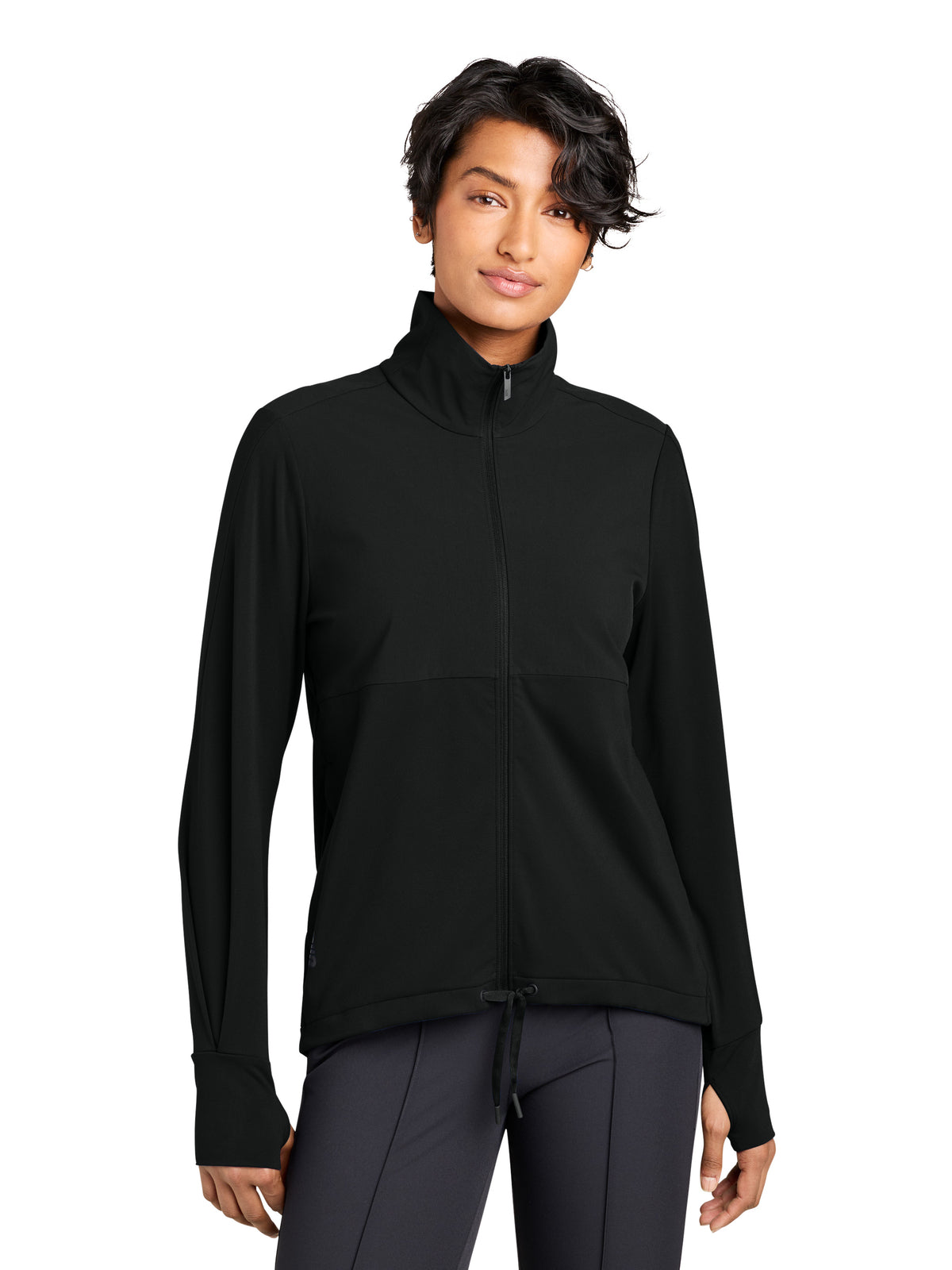Women's Two-Pocket Kivu Hybrid Full-Zip Jacket - MRAW231 - Pitch Black