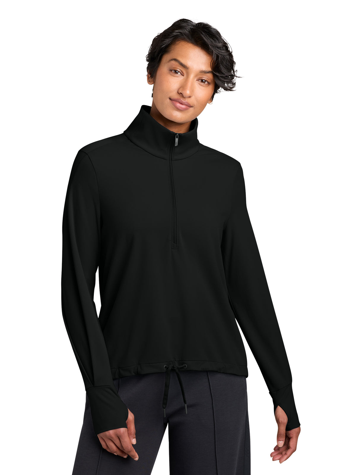 Women's Kivu 1/4-Zip Sweatshirt - MRAW235 - Pitch Black