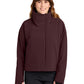 Women's Sashiko Full-Zip Stretch Puffy Jacket - MRAW440 - Dark Fig