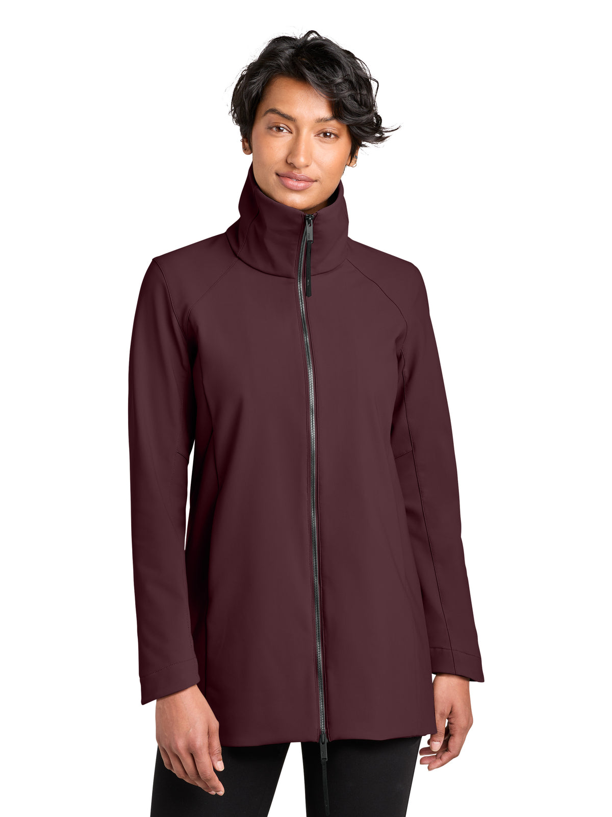 Women's Nozawa Full-Zip Soft Shell Jacket - MRAW474 - Dark Fig