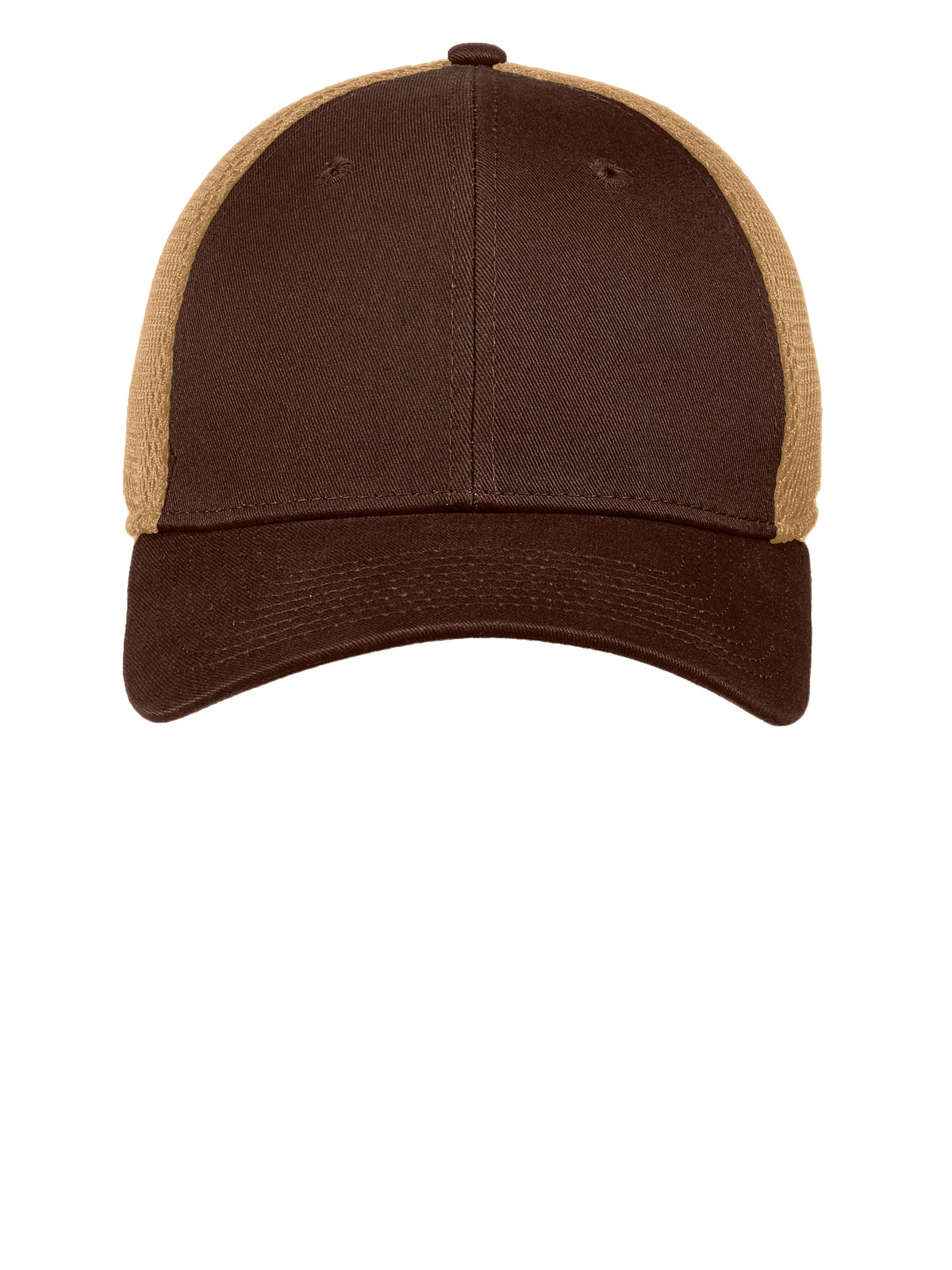 Stretch Mesh Cap - NE1020 - Chocolate/ Khaki