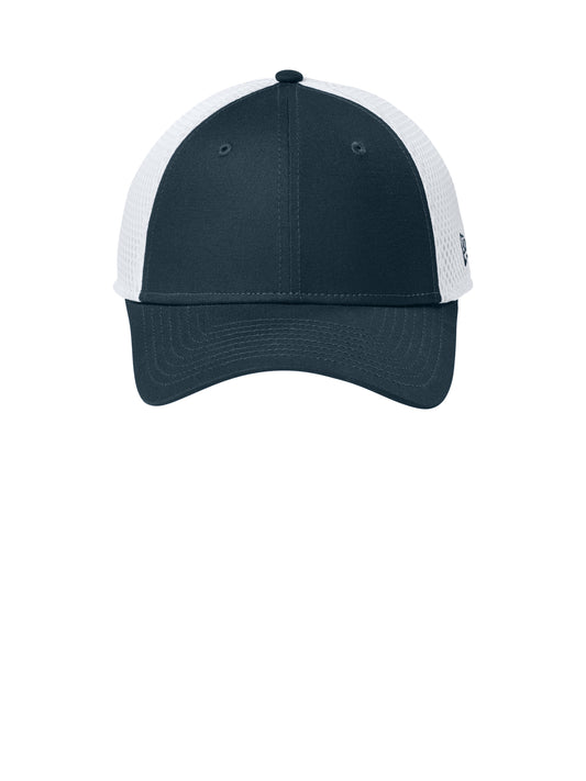 Stretch Mesh Cap - NE1020 - Flag Deep Navy/ White