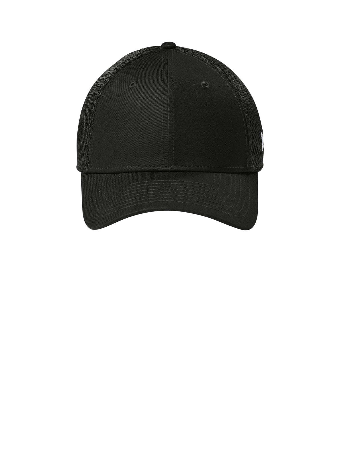 Stretch Mesh Cap - NE1020 - Flag Black/ Black