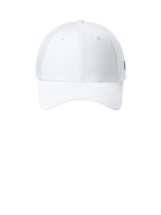 Stretch Mesh Cap - NE1020 - Flag White/ White