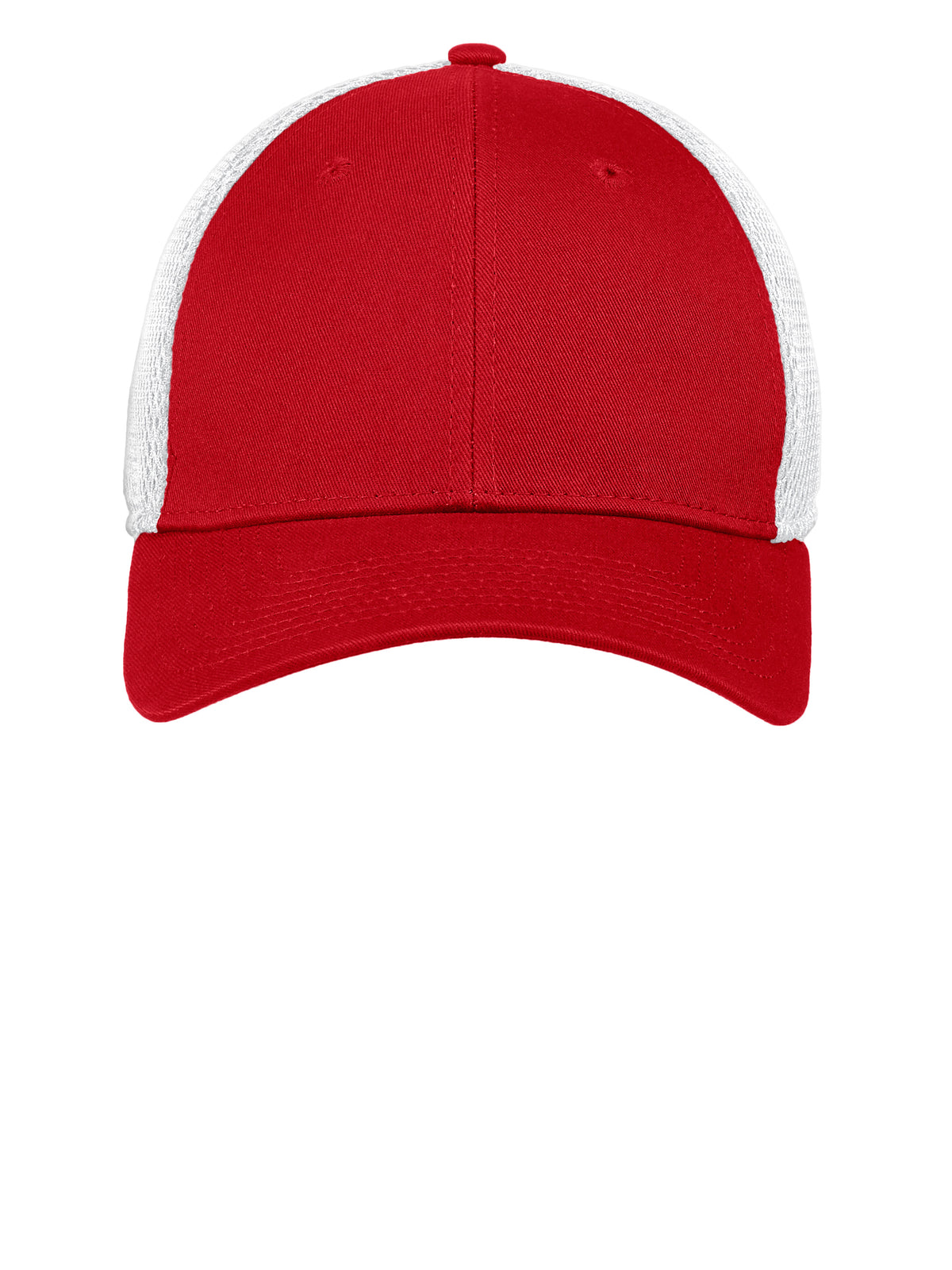 Stretch Mesh Cap - NE1020 - Scarlet Red/ White
