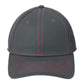 Unisex Stretch Mesh Stitch Cap - NE1120 - Graphite/ Red