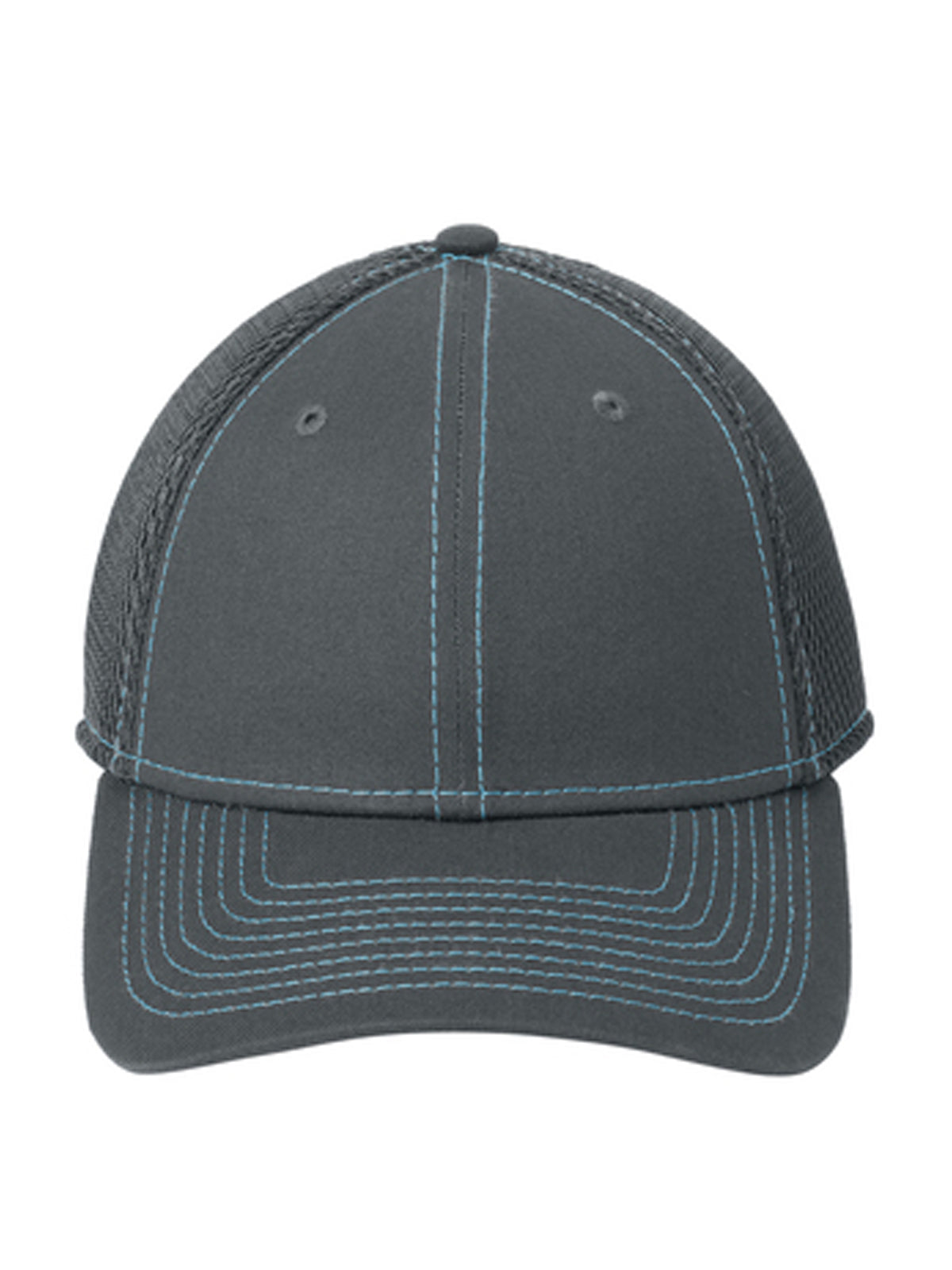 Unisex Stretch Mesh Stitch Cap - NE1120 - Graphite/ Vice Blue
