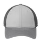 Unisex Stretch Mesh Stitch Cap - NE1120 - Grey/ Steel/ Graphite