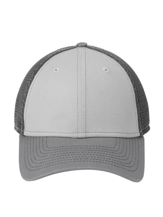 Unisex Stretch Mesh Stitch Cap - NE1120 - Grey/ Steel/ Graphite