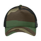 Unisex Snapback Trucker Cap - NE205 - Flag Camo/Black